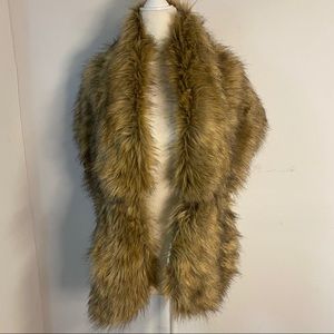 FINAL PRICE. Faux fur knit shawl